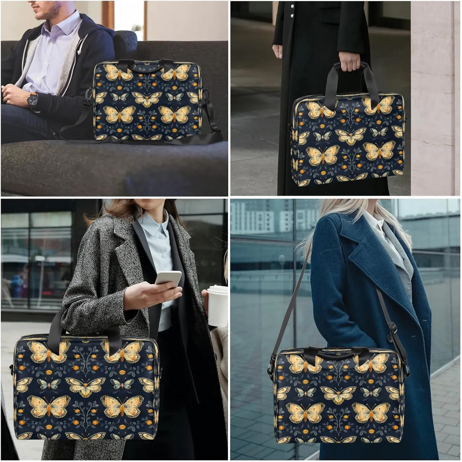 Laptop Shoulder Bag Compatible with Handle, Messenger Shoulder Case for Tablet, Laptop Carrying Case