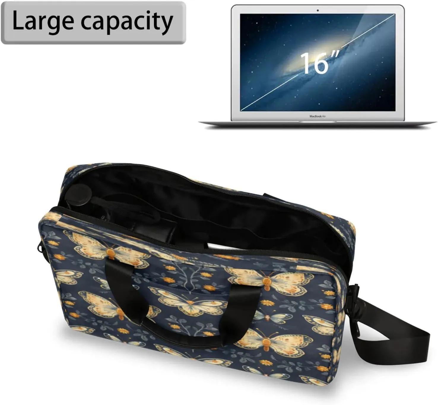 Laptop Shoulder Bag Compatible with Handle, Messenger Shoulder Case for Tablet, Laptop Carrying Case