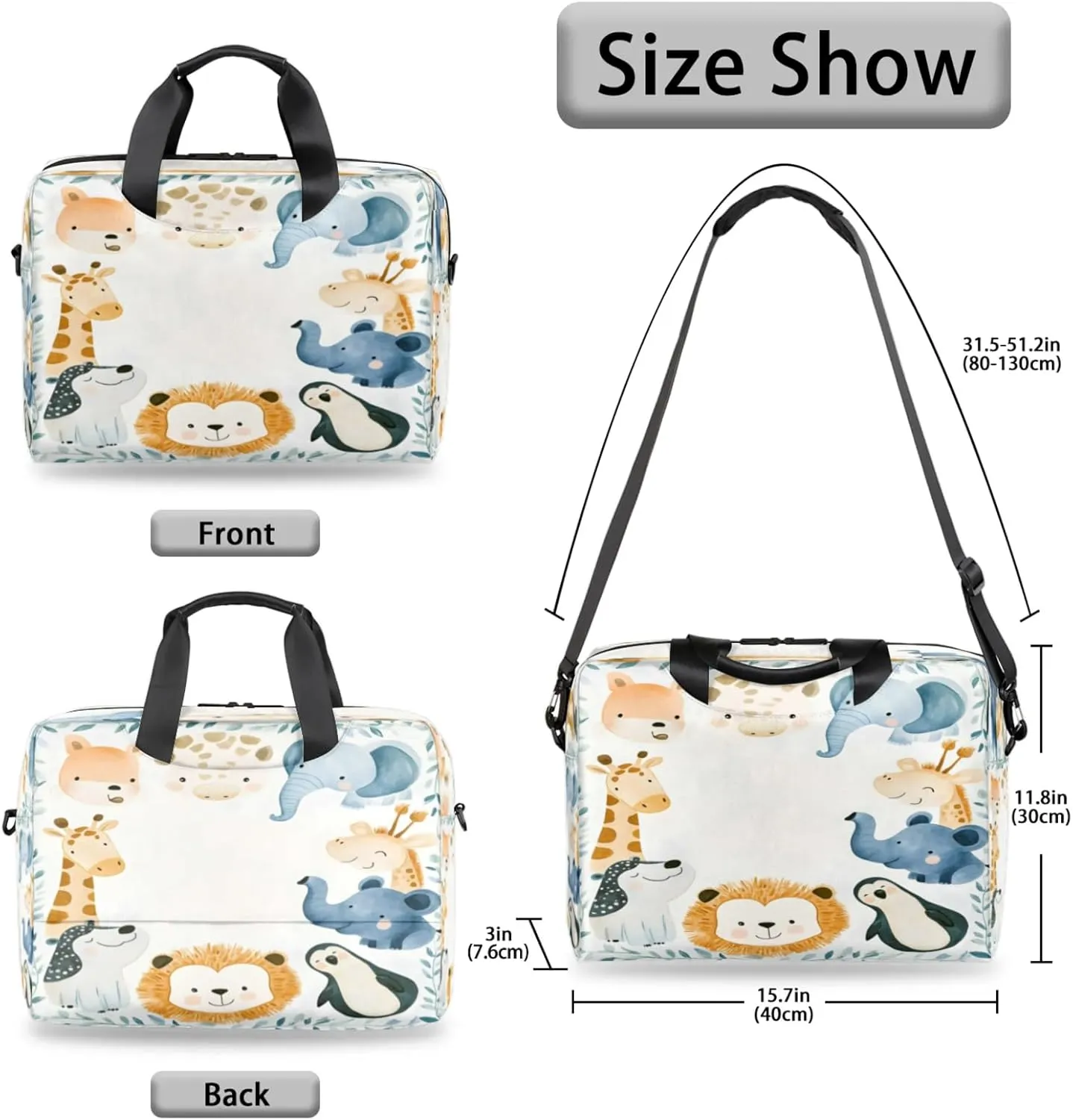 Laptop Shoulder Bag Compatible with Handle, Messenger Shoulder Case for Tablet, Laptop Carrying Case