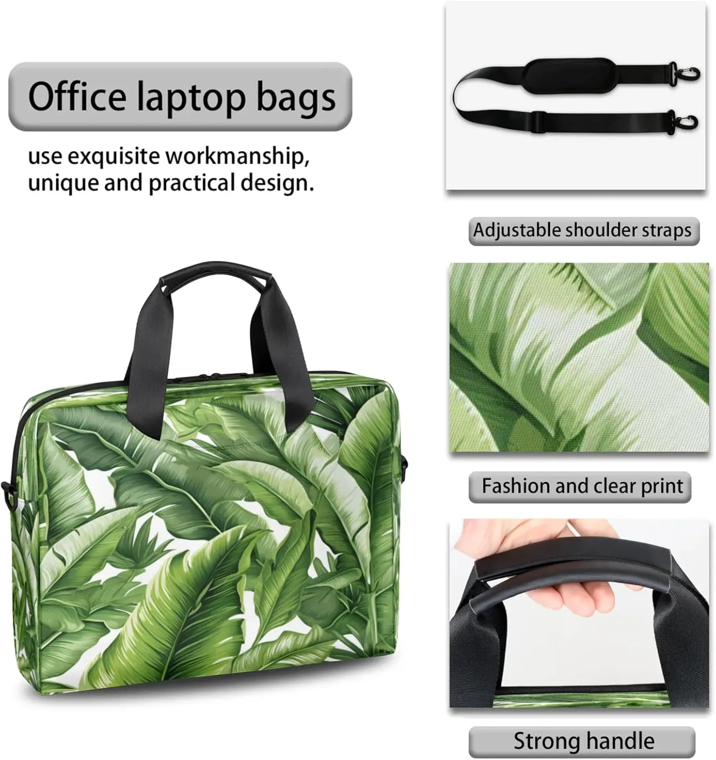 Laptop Shoulder Bag Compatible with Handle, Messenger Shoulder Case for Tablet, Laptop Carrying Case