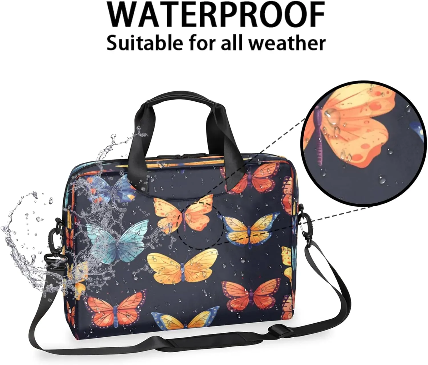 Laptop Shoulder Bag Compatible with Handle, Messenger Shoulder Case for Tablet, Laptop Carrying Case