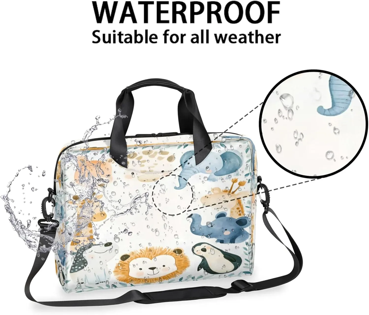 Laptop Shoulder Bag Compatible with Handle, Messenger Shoulder Case for Tablet, Laptop Carrying Case