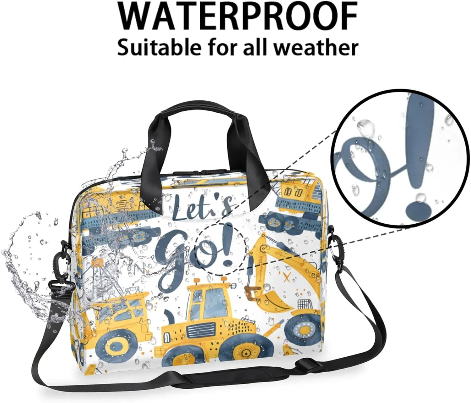 Laptop Shoulder Bag Compatible with Handle, Messenger Shoulder Case for Tablet, Laptop Carrying Case