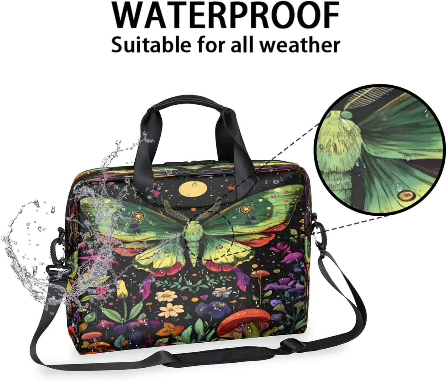 Laptop Shoulder Bag Compatible with Handle, Messenger Shoulder Case for Tablet, Laptop Carrying Case