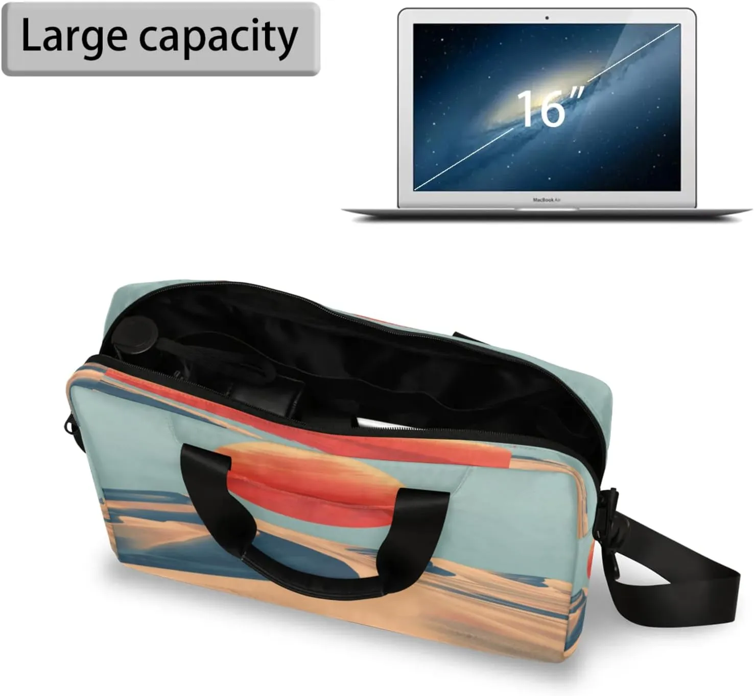 Laptop Shoulder Bag Compatible with Handle, Messenger Shoulder Case for Tablet, Laptop Carrying Case