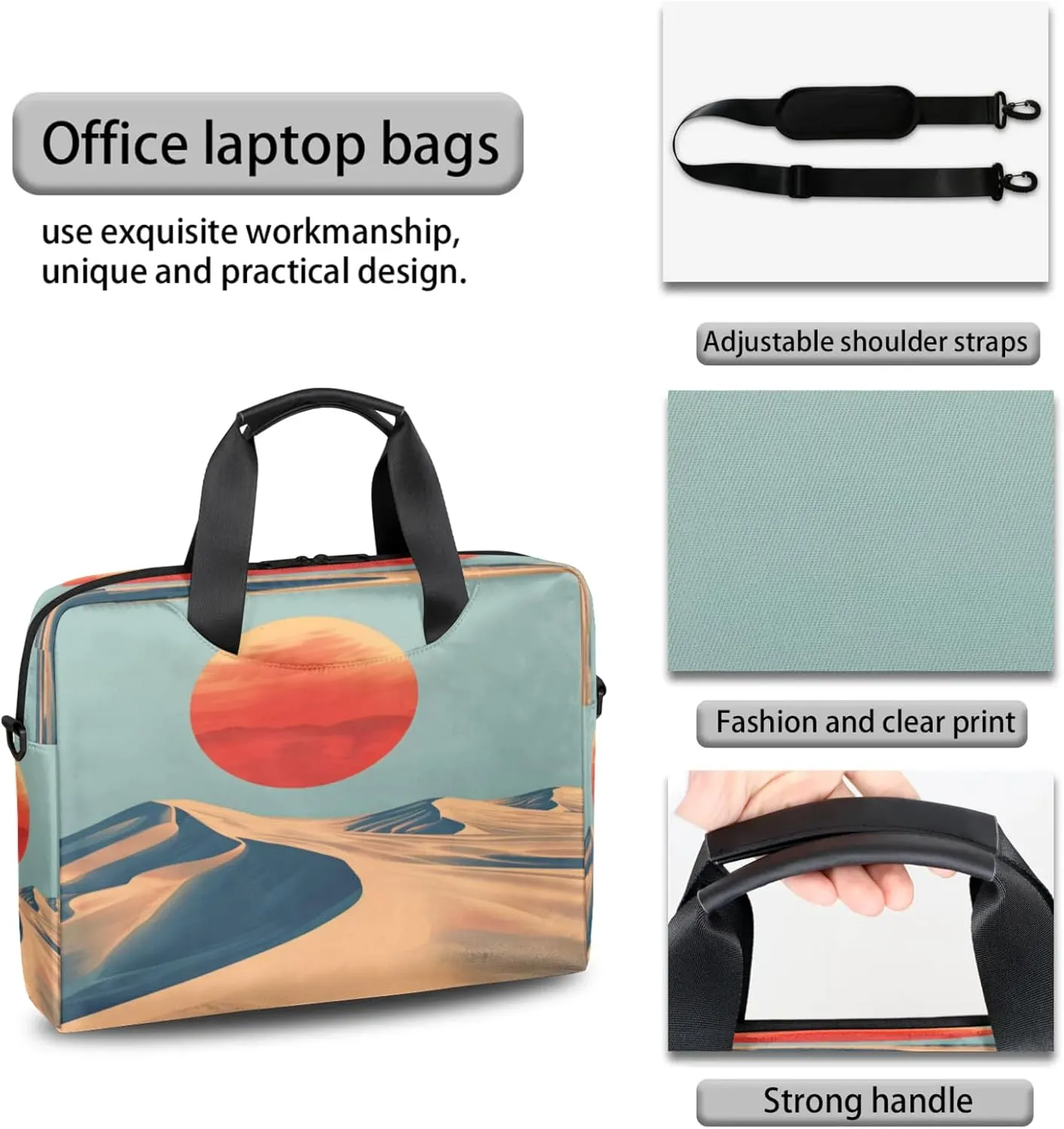 Laptop Shoulder Bag Compatible with Handle, Messenger Shoulder Case for Tablet, Laptop Carrying Case