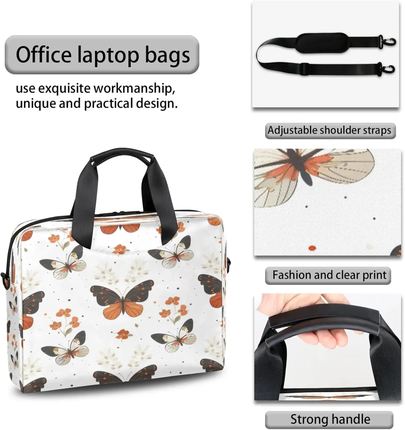 Laptop Shoulder Bag Compatible with Handle, Messenger Shoulder Case for Tablet, Laptop Carrying Case