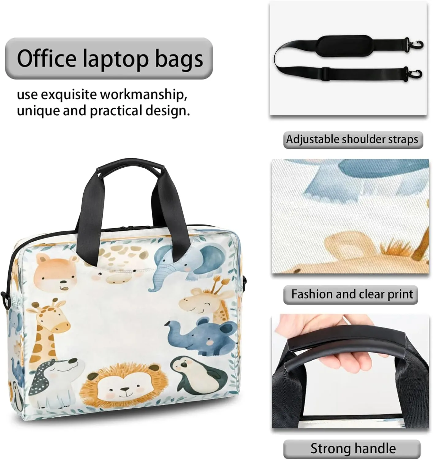 Laptop Shoulder Bag Compatible with Handle, Messenger Shoulder Case for Tablet, Laptop Carrying Case