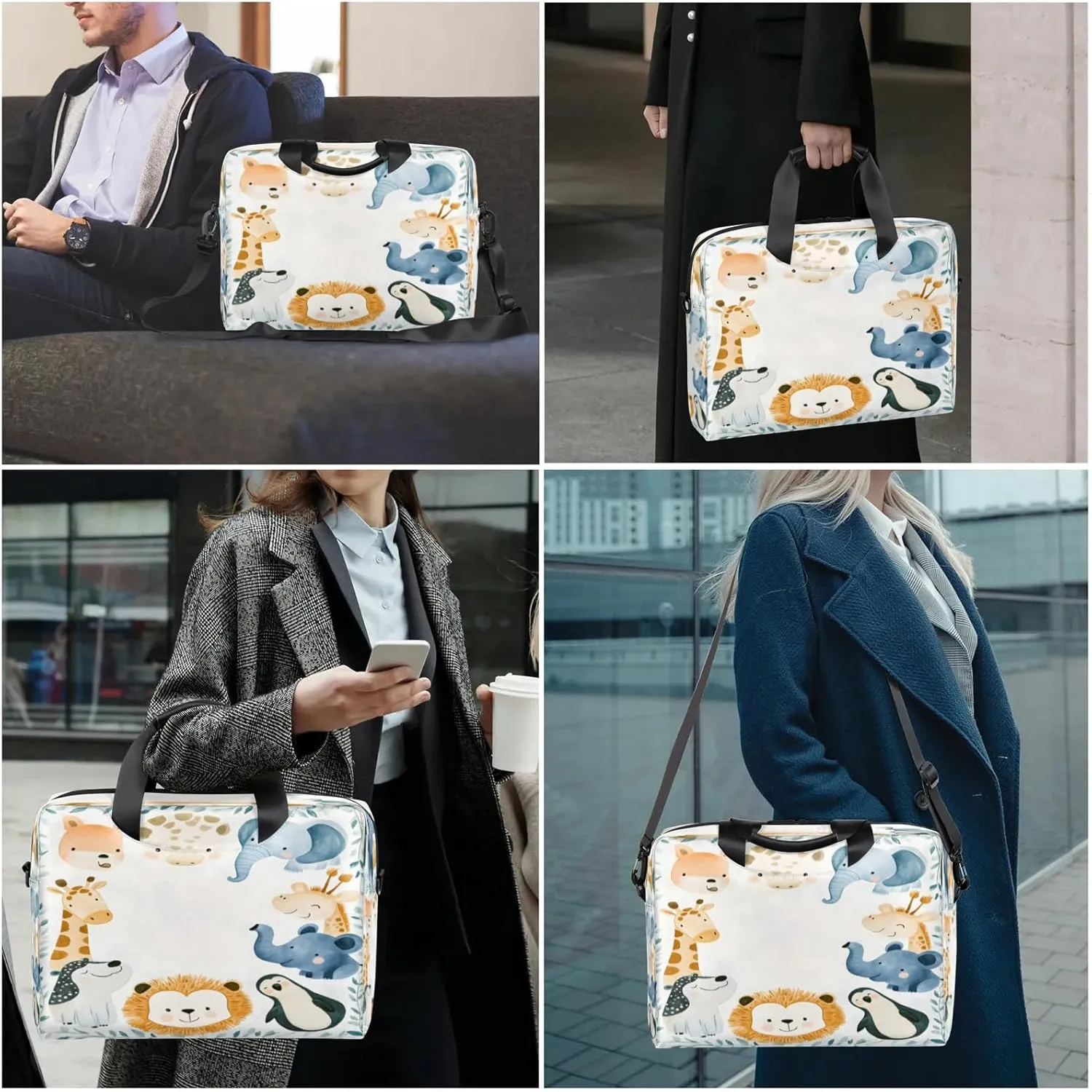 Laptop Shoulder Bag Compatible with Handle, Messenger Shoulder Case for Tablet, Laptop Carrying Case