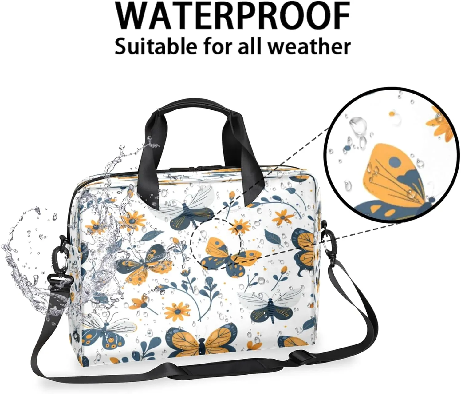 Laptop Shoulder Bag Compatible with Handle, Messenger Shoulder Case for Tablet, Laptop Carrying Case