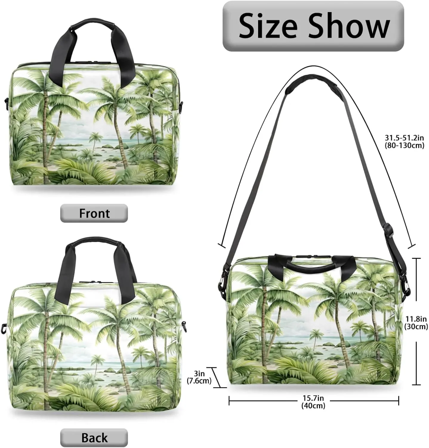 Laptop Shoulder Bag Compatible with Handle, Messenger Shoulder Case for Tablet, Laptop Carrying Case