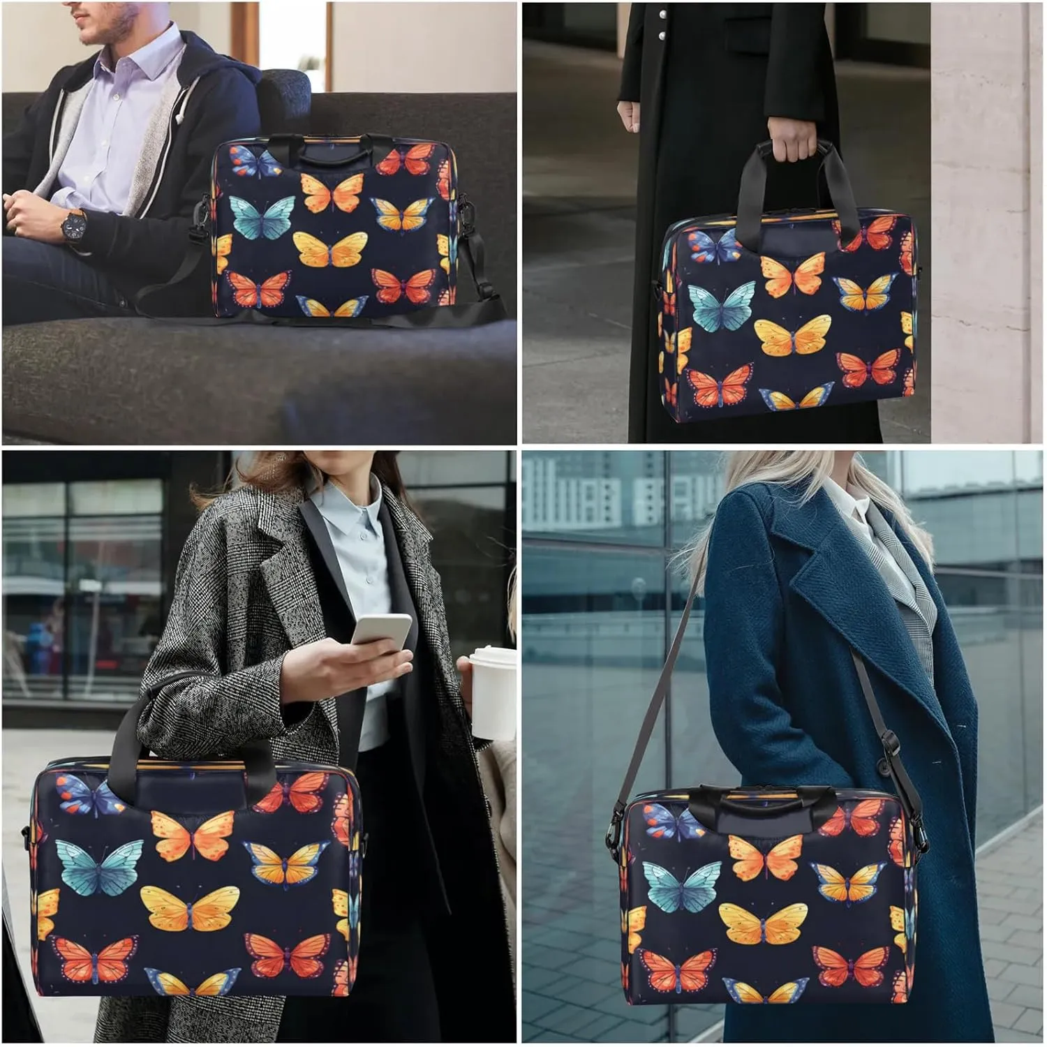 Laptop Shoulder Bag Compatible with Handle, Messenger Shoulder Case for Tablet, Laptop Carrying Case
