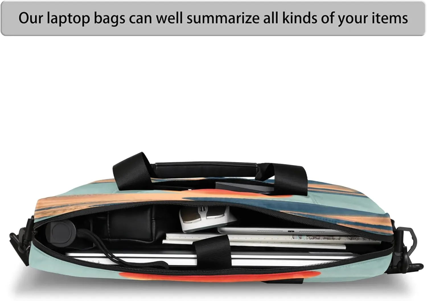 Laptop Shoulder Bag Compatible with Handle, Messenger Shoulder Case for Tablet, Laptop Carrying Case