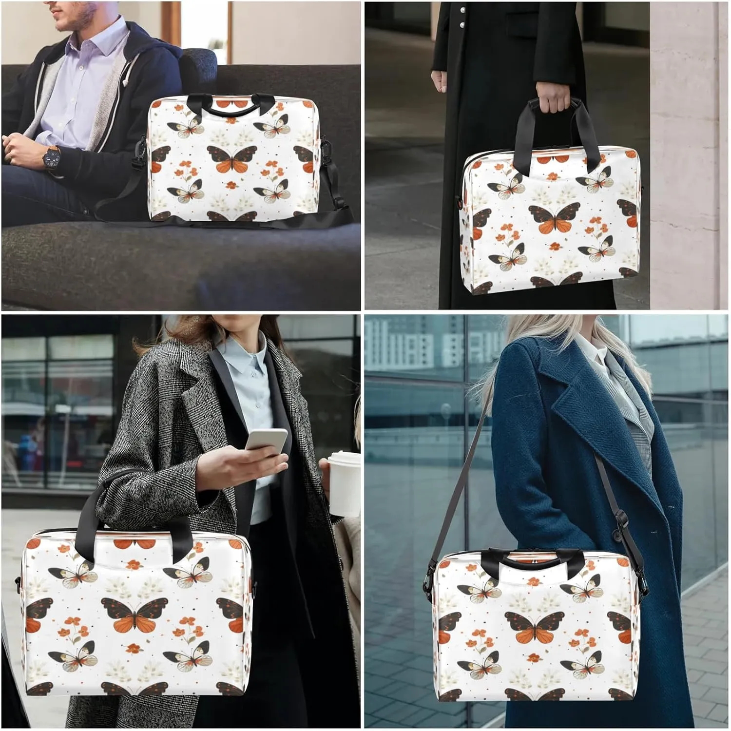 Laptop Shoulder Bag Compatible with Handle, Messenger Shoulder Case for Tablet, Laptop Carrying Case