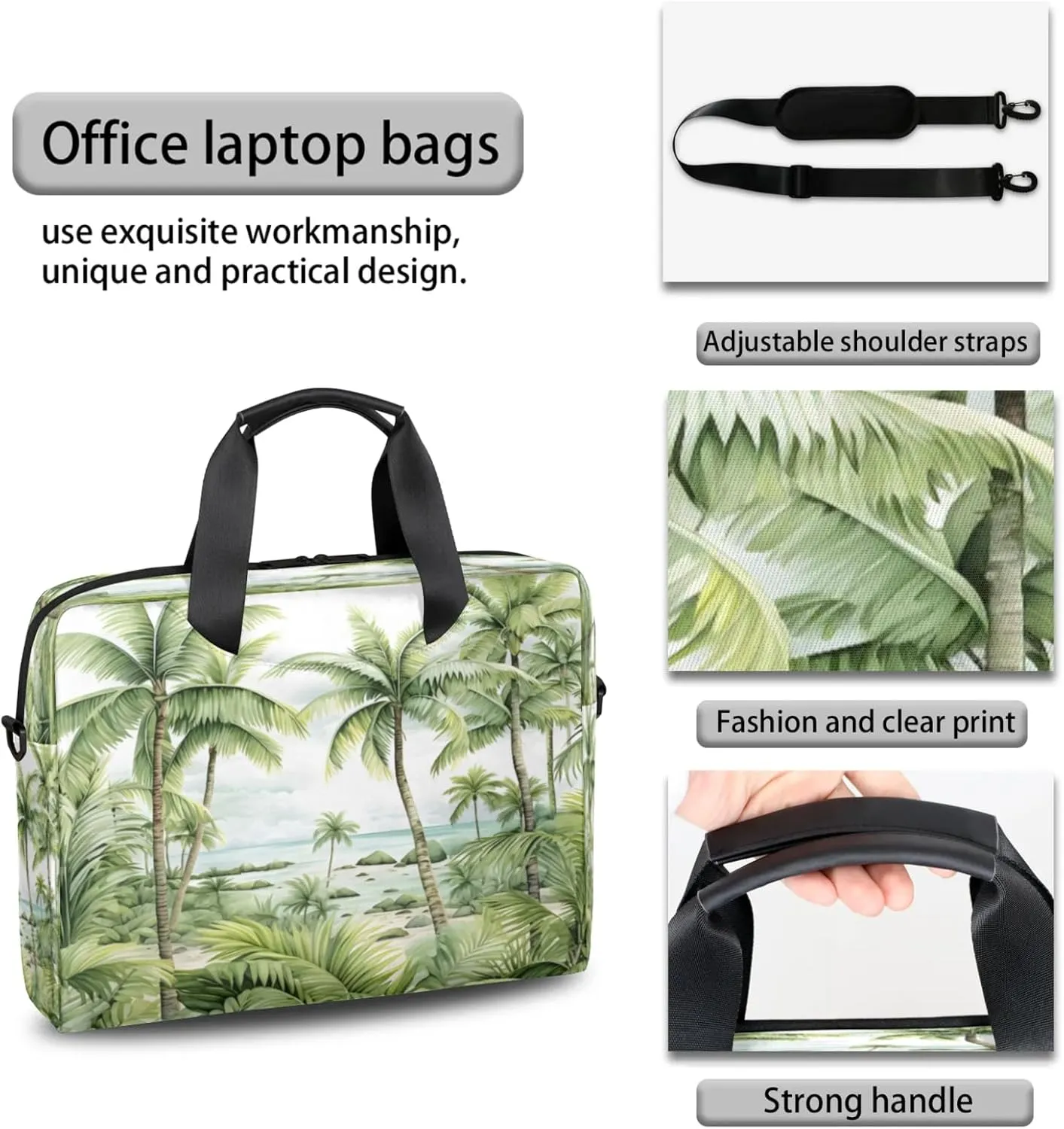 Laptop Shoulder Bag Compatible with Handle, Messenger Shoulder Case for Tablet, Laptop Carrying Case