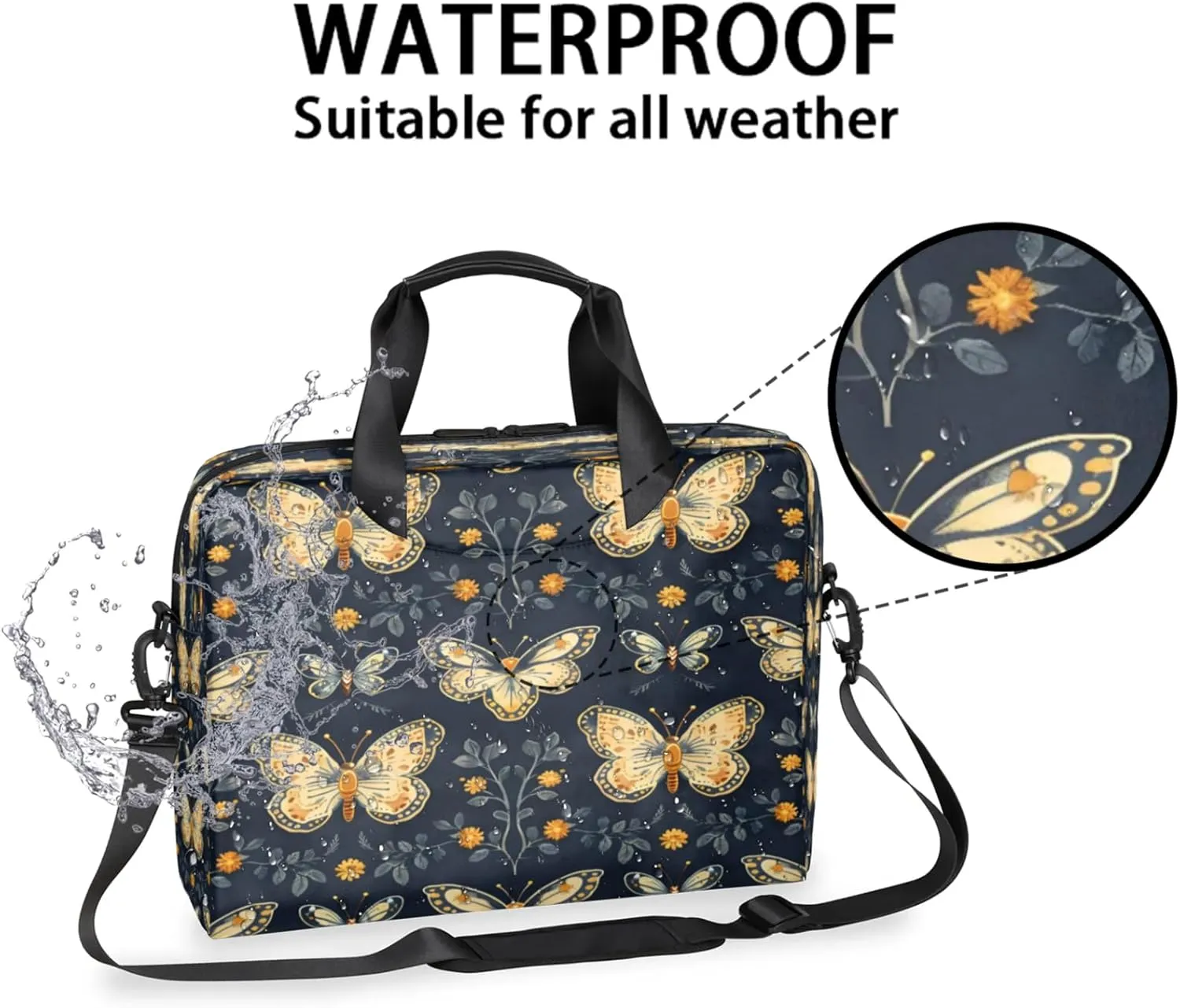 Laptop Shoulder Bag Compatible with Handle, Messenger Shoulder Case for Tablet, Laptop Carrying Case