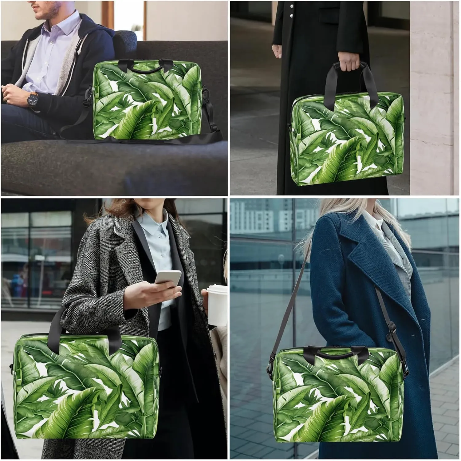 Laptop Shoulder Bag Compatible with Handle, Messenger Shoulder Case for Tablet, Laptop Carrying Case
