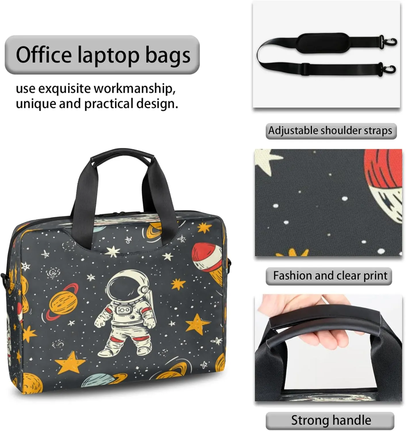 Laptop Shoulder Bag Compatible with Handle, Messenger Shoulder Case for Tablet, Laptop Carrying Case