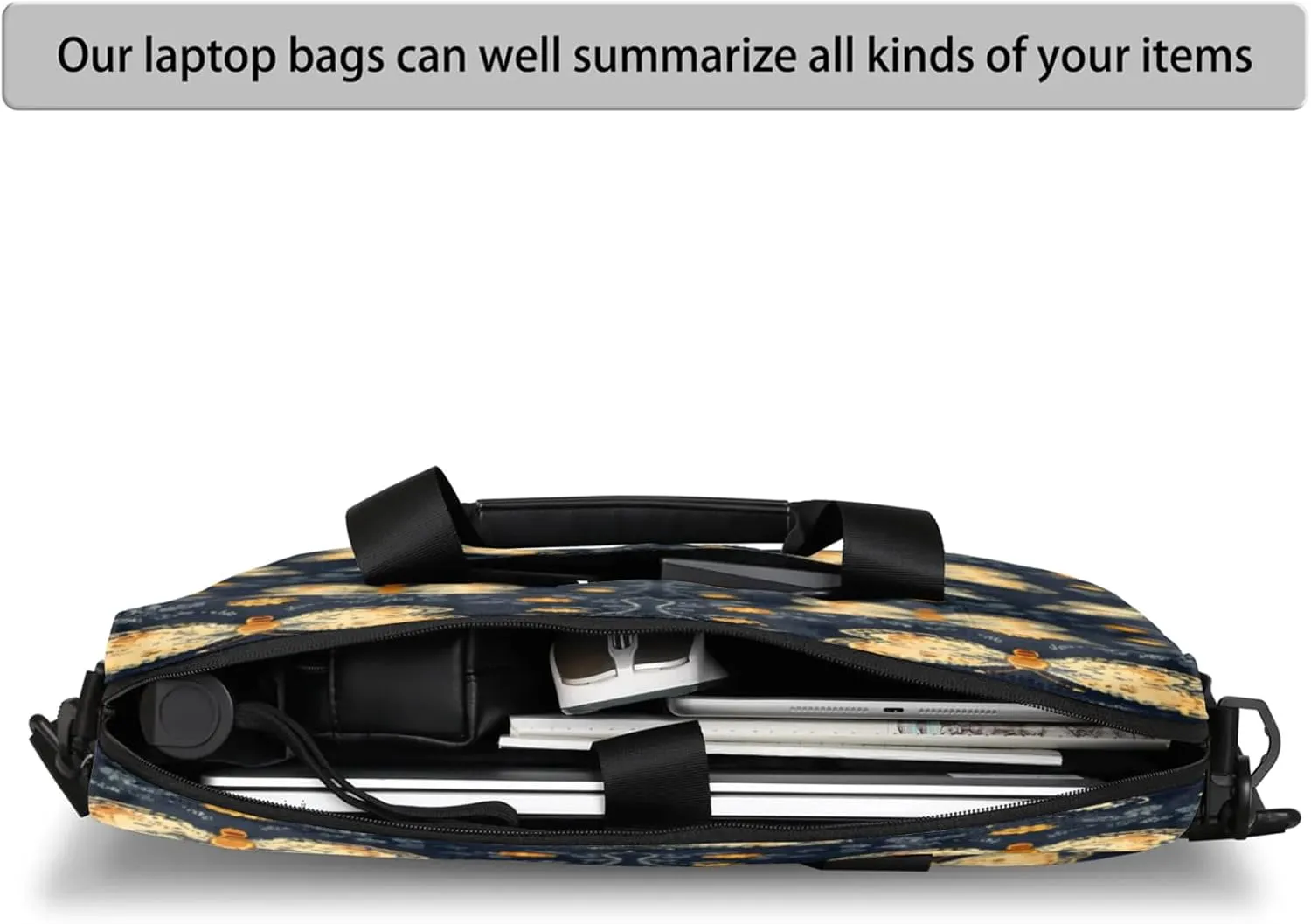 Laptop Shoulder Bag Compatible with Handle, Messenger Shoulder Case for Tablet, Laptop Carrying Case