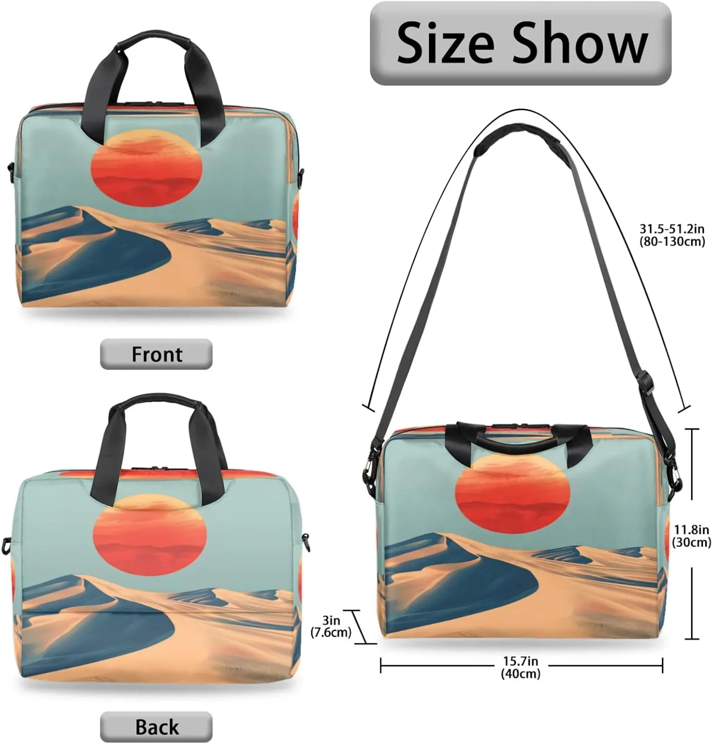 Laptop Shoulder Bag Compatible with Handle, Messenger Shoulder Case for Tablet, Laptop Carrying Case