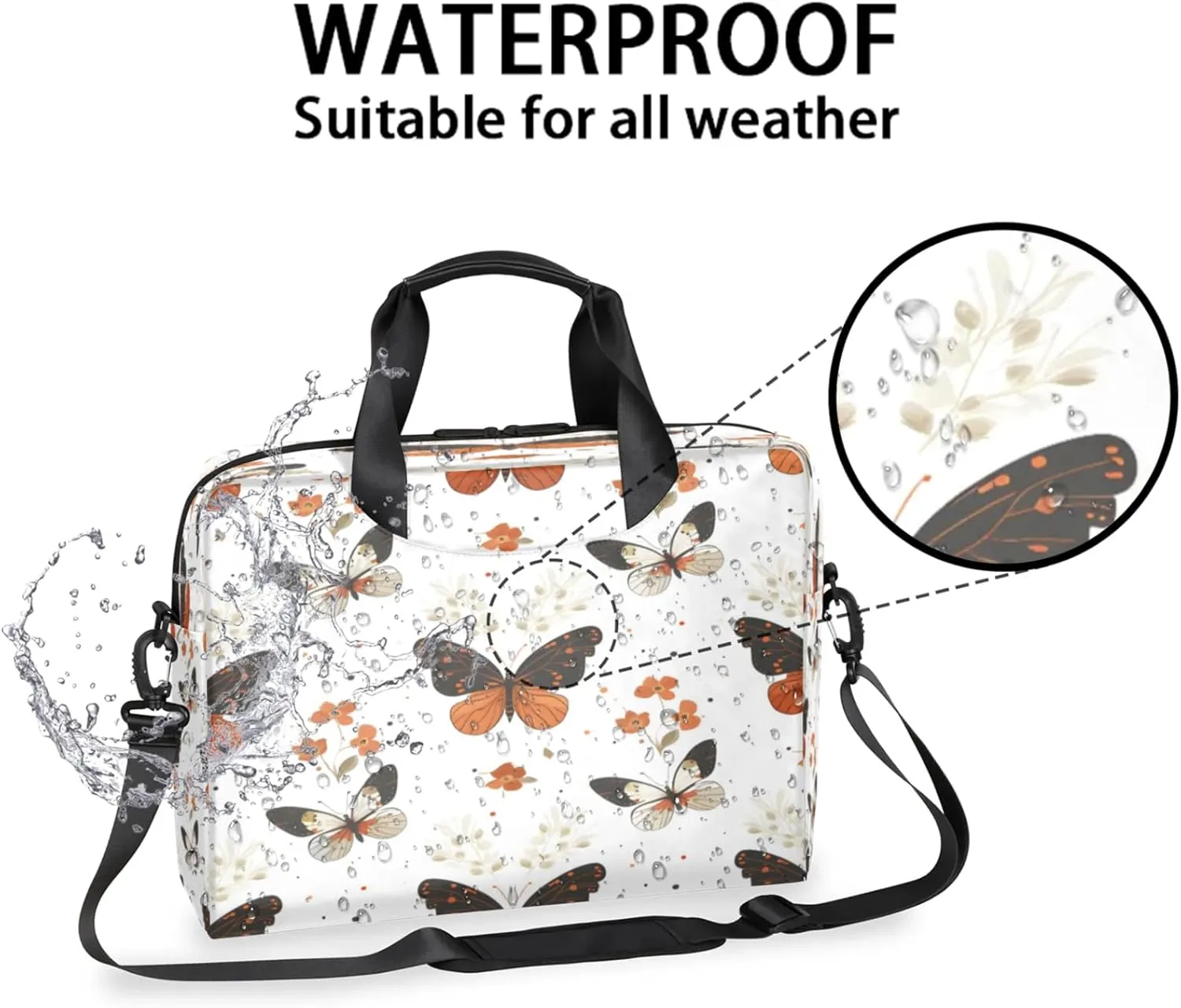 Laptop Shoulder Bag Compatible with Handle, Messenger Shoulder Case for Tablet, Laptop Carrying Case