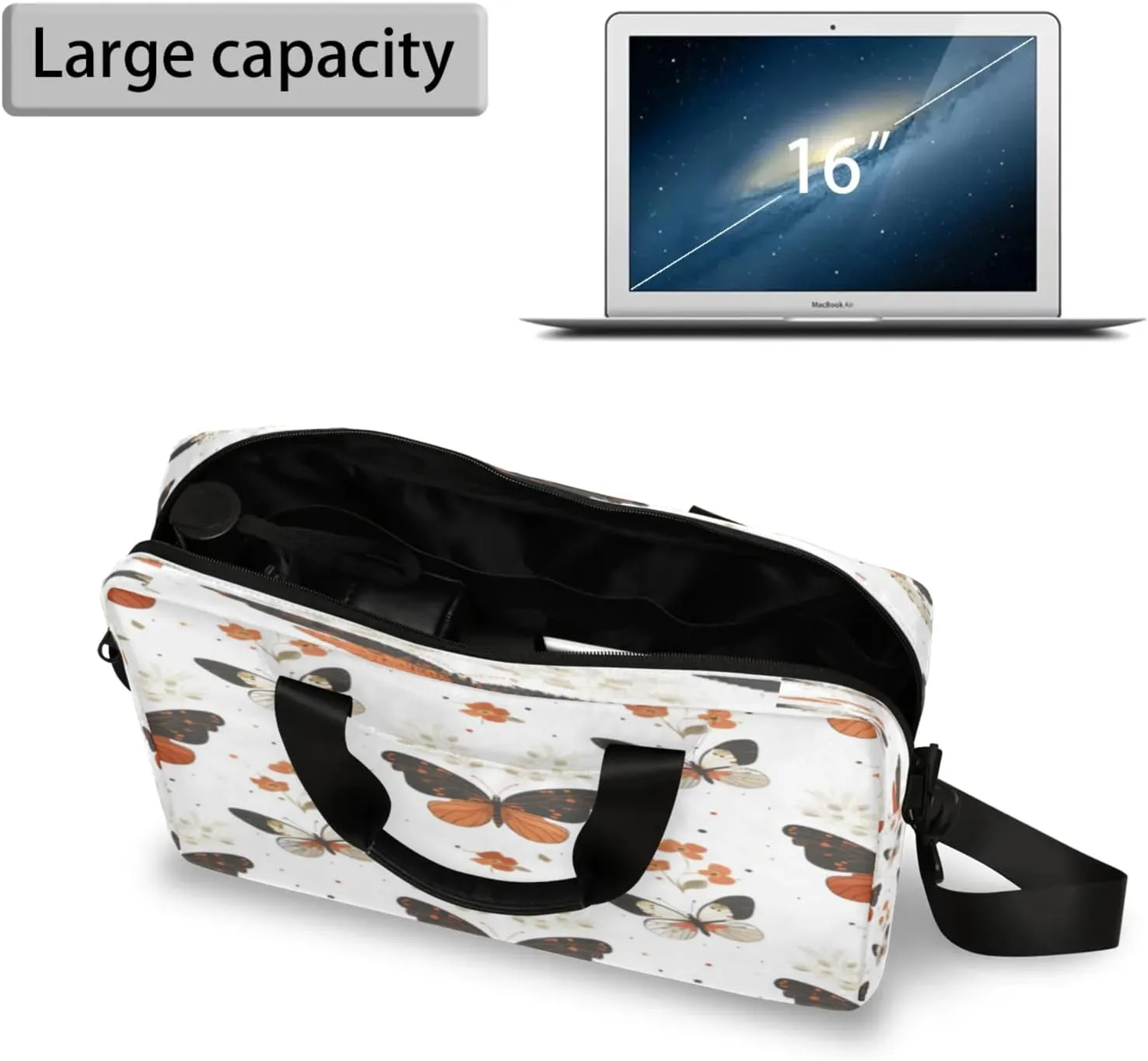 Laptop Shoulder Bag Compatible with Handle, Messenger Shoulder Case for Tablet, Laptop Carrying Case