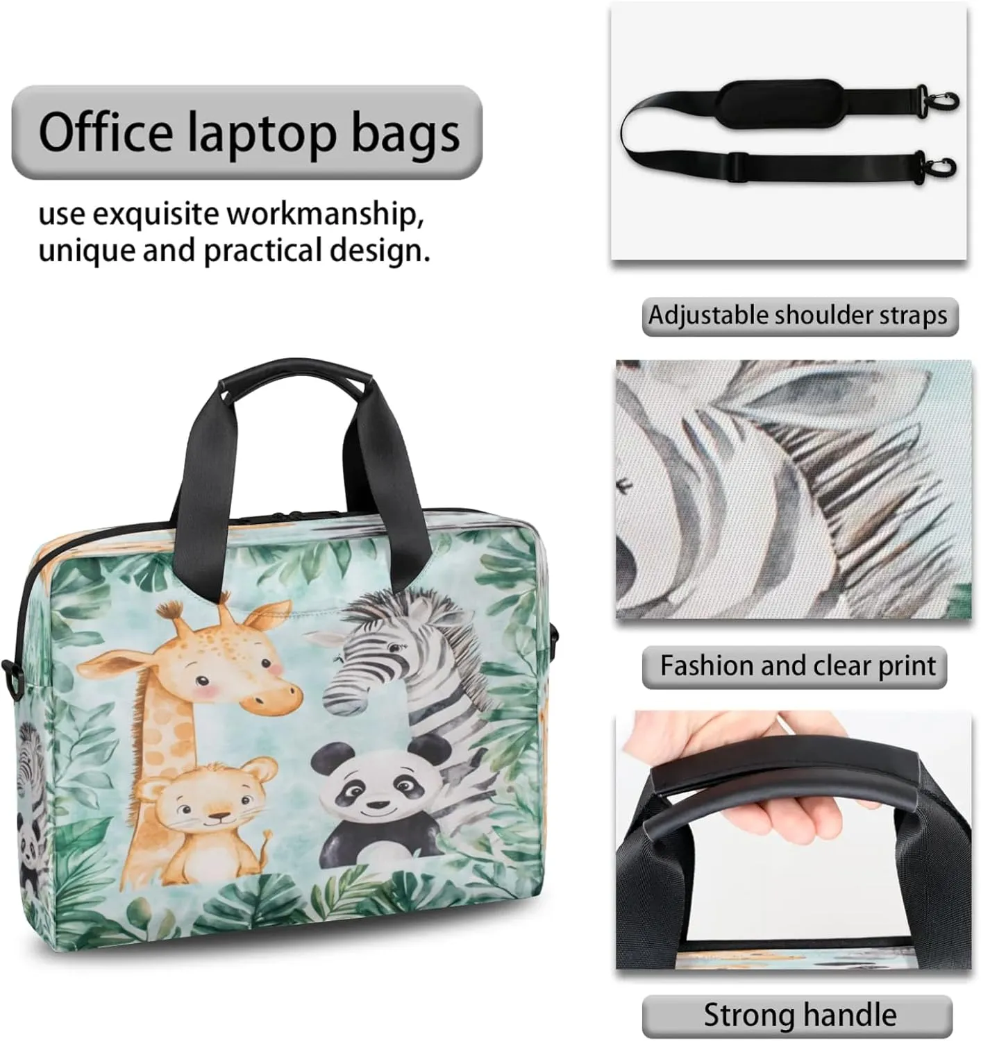 Laptop Shoulder Bag Compatible with Handle, Messenger Shoulder Case for Tablet, Laptop Carrying Case