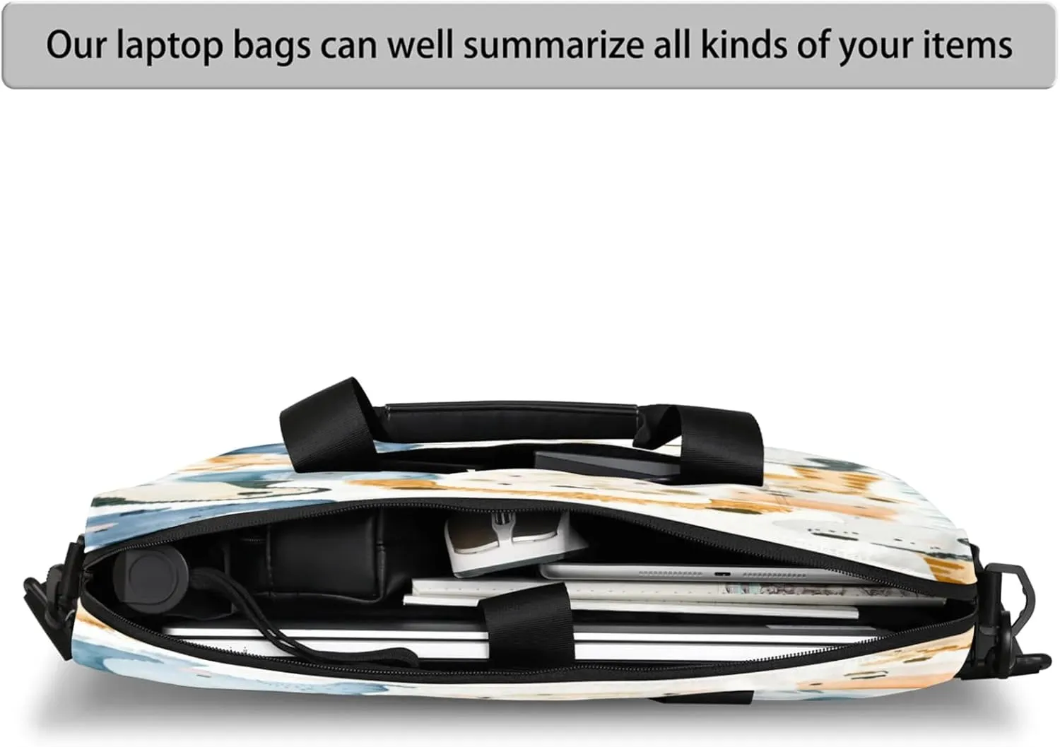 Laptop Shoulder Bag Compatible with Handle, Messenger Shoulder Case for Tablet, Laptop Carrying Case