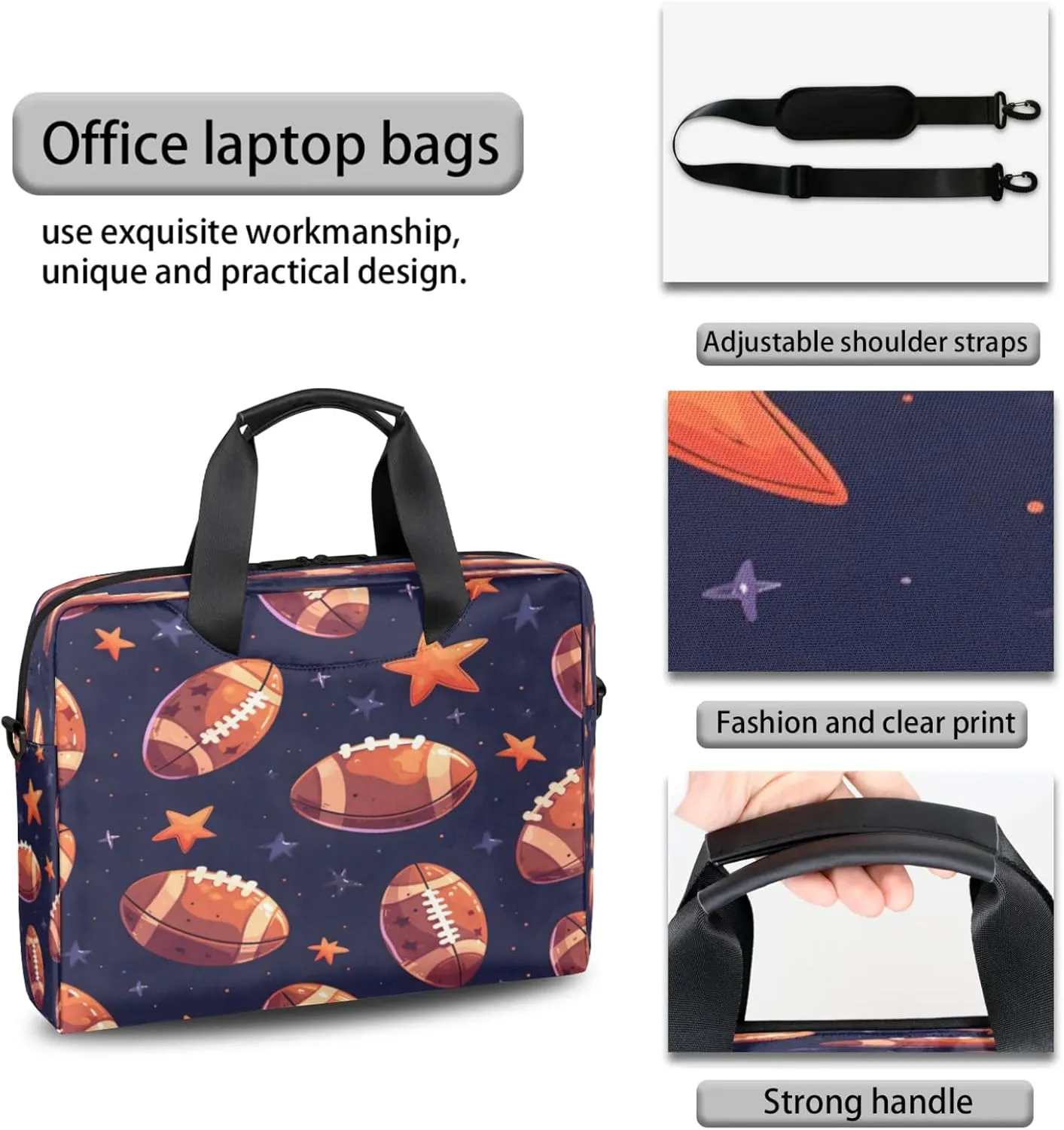 Laptop Shoulder Bag Compatible with Handle, Messenger Shoulder Case for Tablet, Laptop Carrying Case