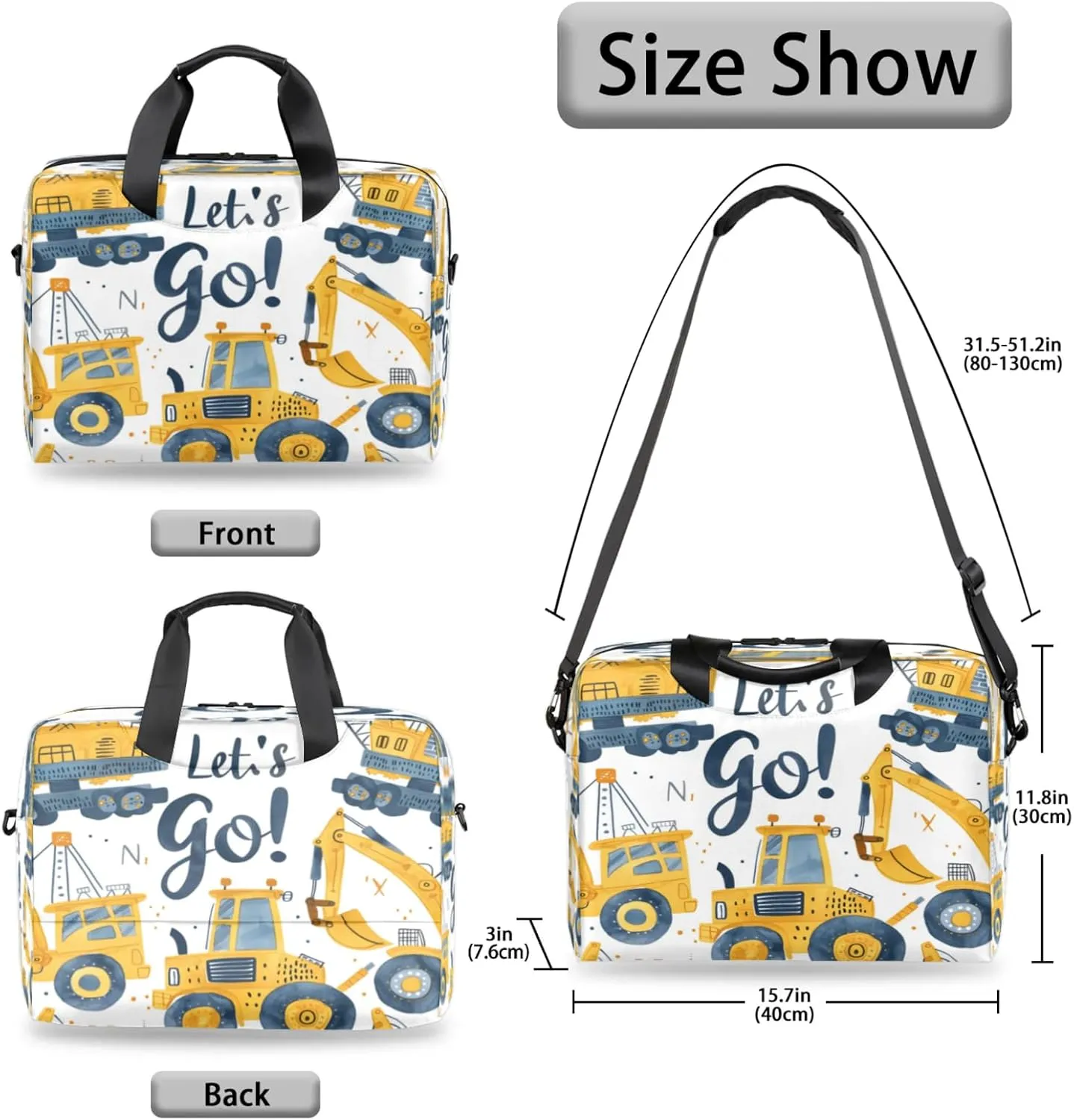 Laptop Shoulder Bag Compatible with Handle, Messenger Shoulder Case for Tablet, Laptop Carrying Case