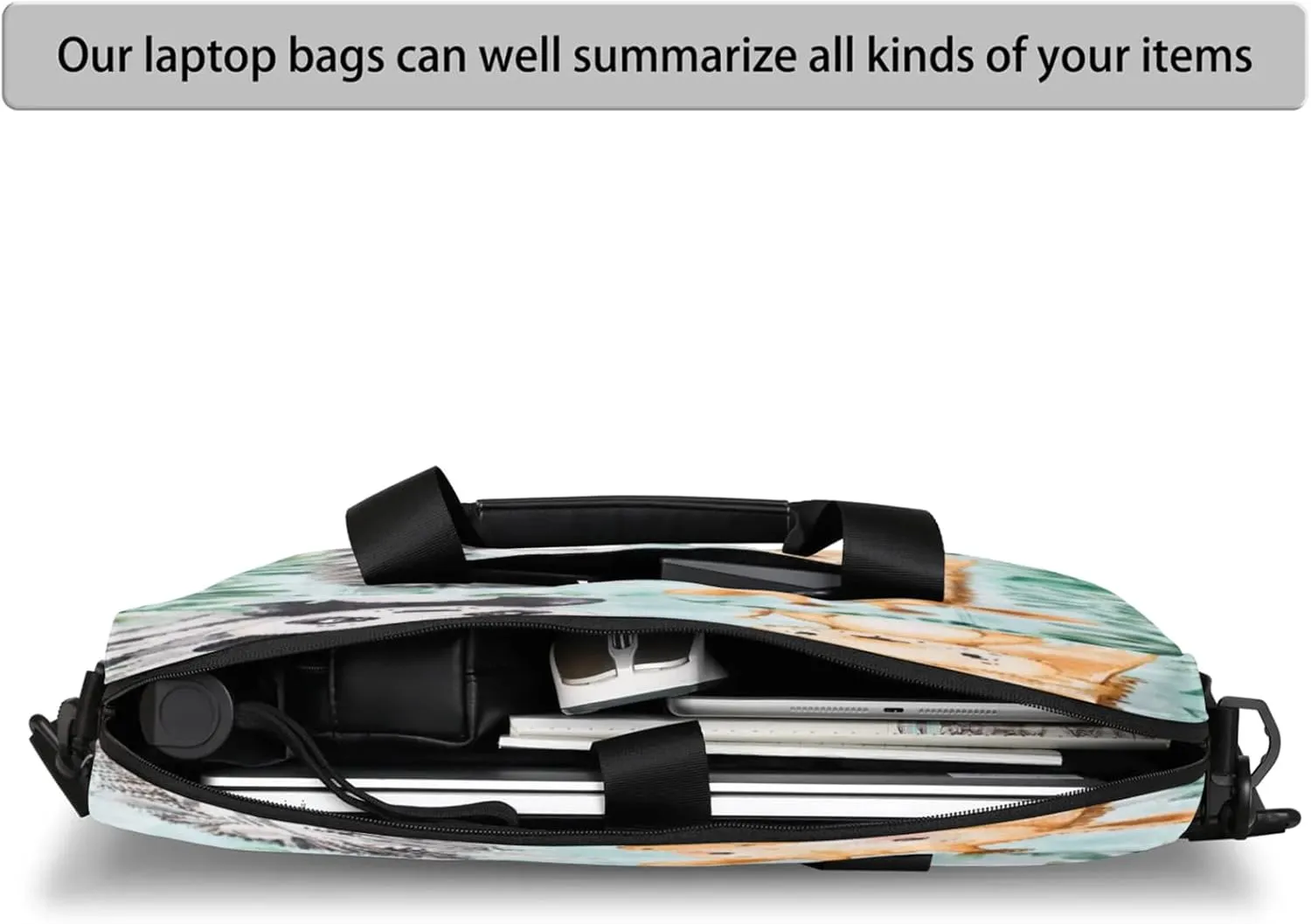 Laptop Shoulder Bag Compatible with Handle, Messenger Shoulder Case for Tablet, Laptop Carrying Case