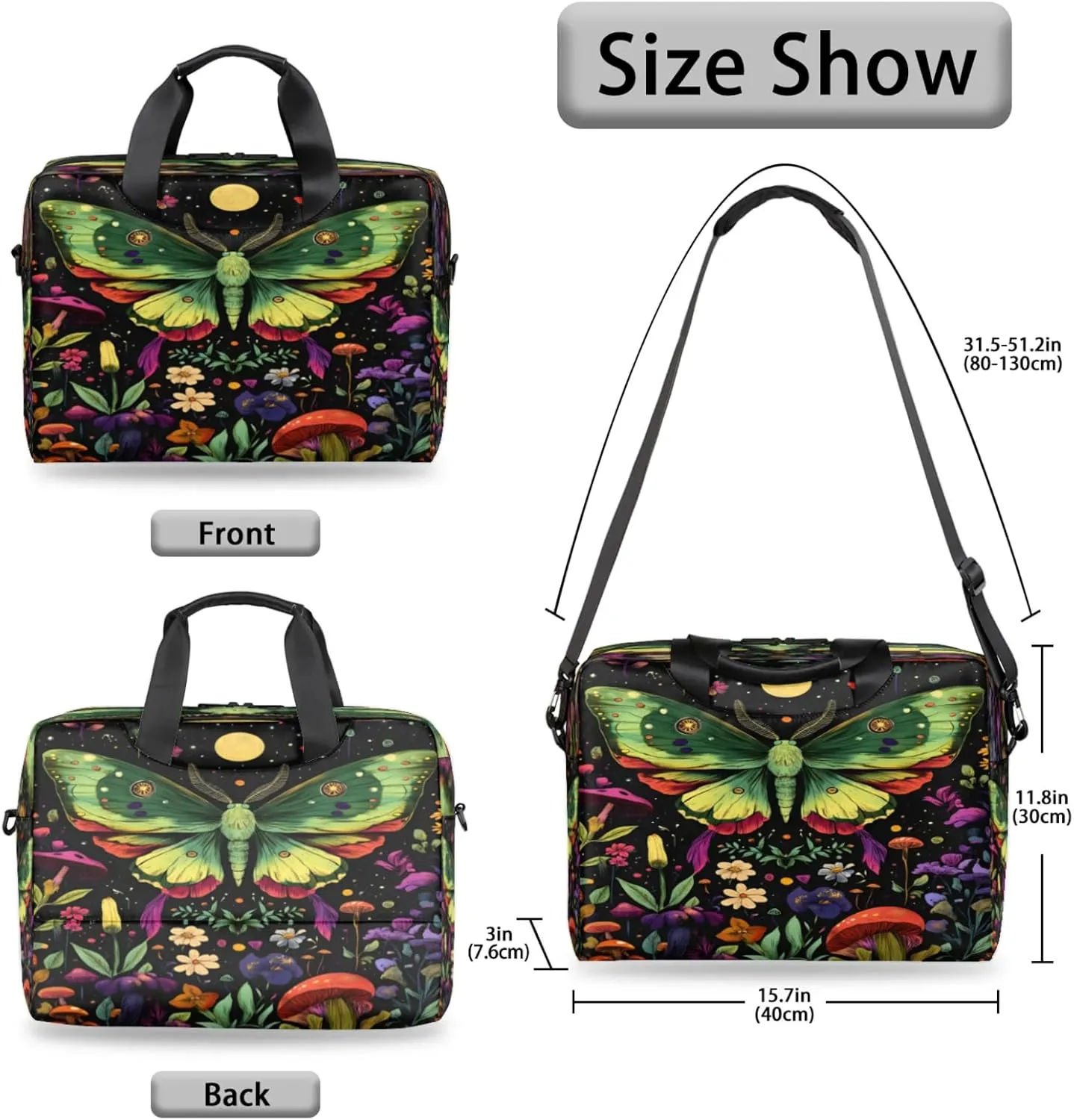 Laptop Shoulder Bag Compatible with Handle, Messenger Shoulder Case for Tablet, Laptop Carrying Case