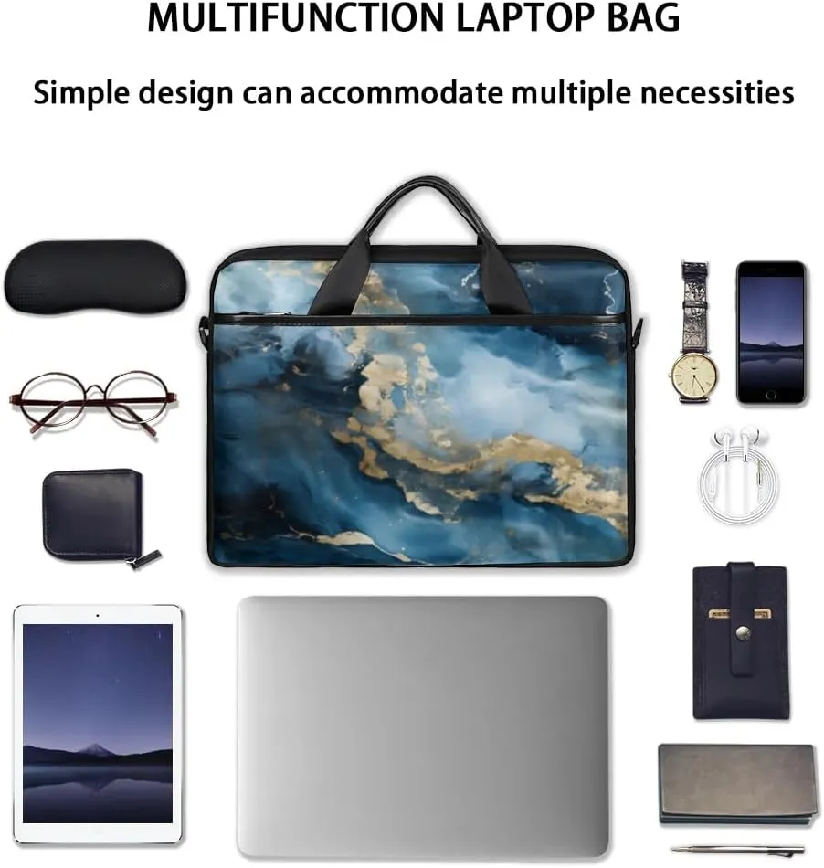 Laptop Shoulder Bag Computer Bag 13-15 Inches Laptop Carrying Case with Shoulder Strap for Women Men