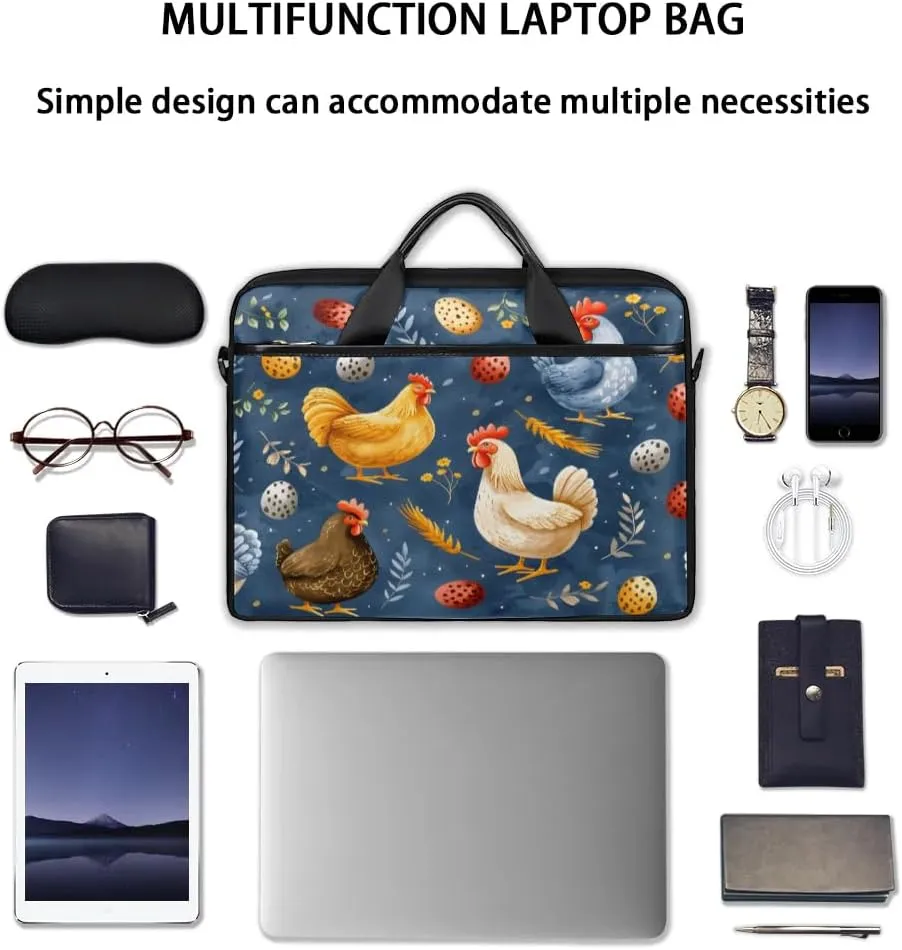 Laptop Shoulder Bag Computer Bag 13-15 Inches Laptop Carrying Case with Shoulder Strap for Women Men