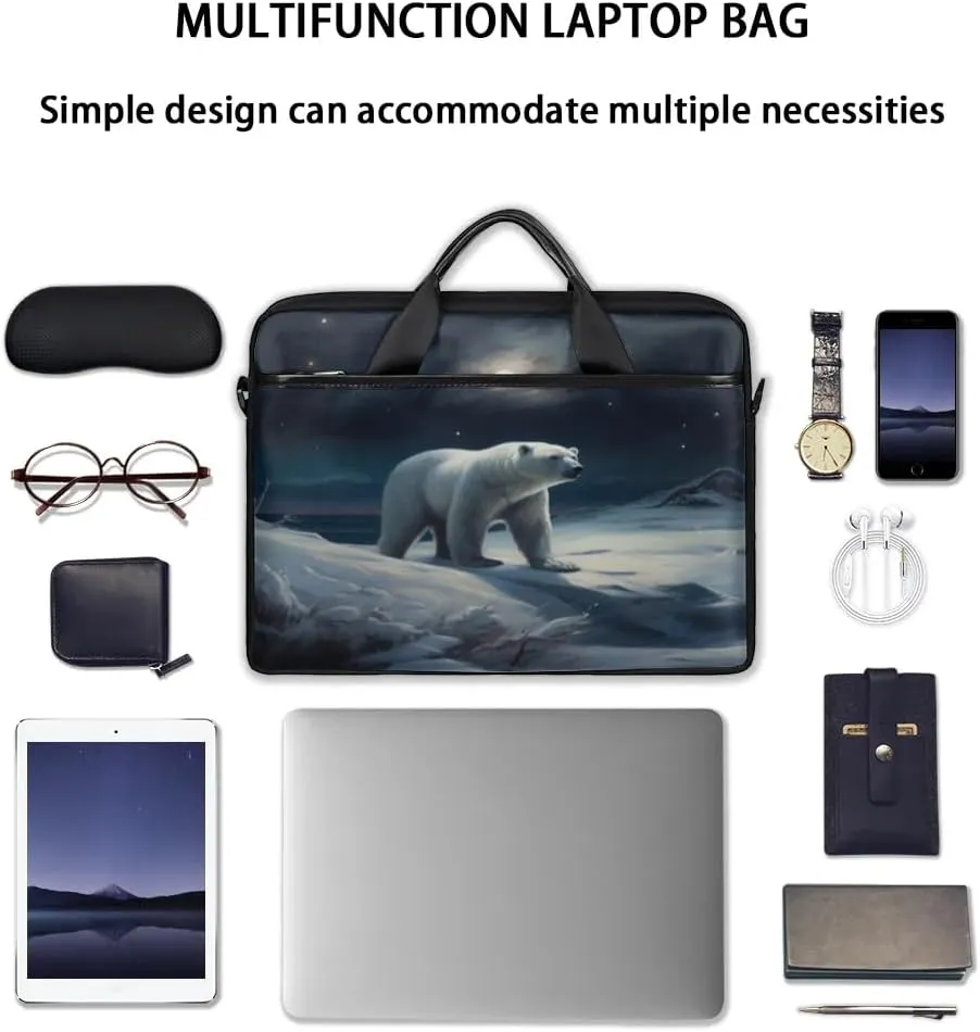 Laptop Shoulder Bag Computer Bag 13-15 Inches Laptop Carrying Case with Shoulder Strap for Women Men