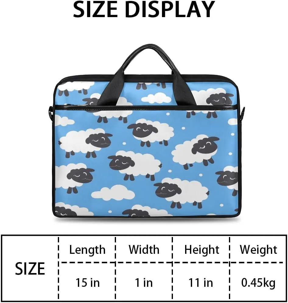 Laptop Shoulder Bag Computer Bag 13-15 Inches Laptop Carrying Case with Shoulder Strap for Women Men