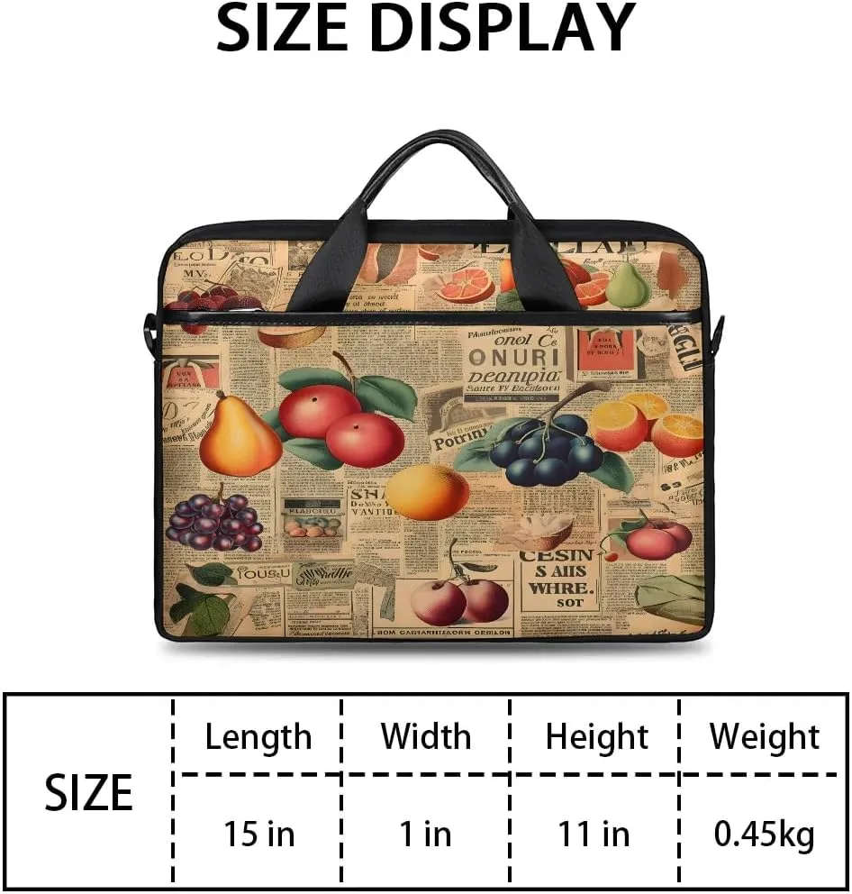 Laptop Shoulder Bag Computer Bag 13-15 Inches Laptop Carrying Case with Shoulder Strap for Women Men