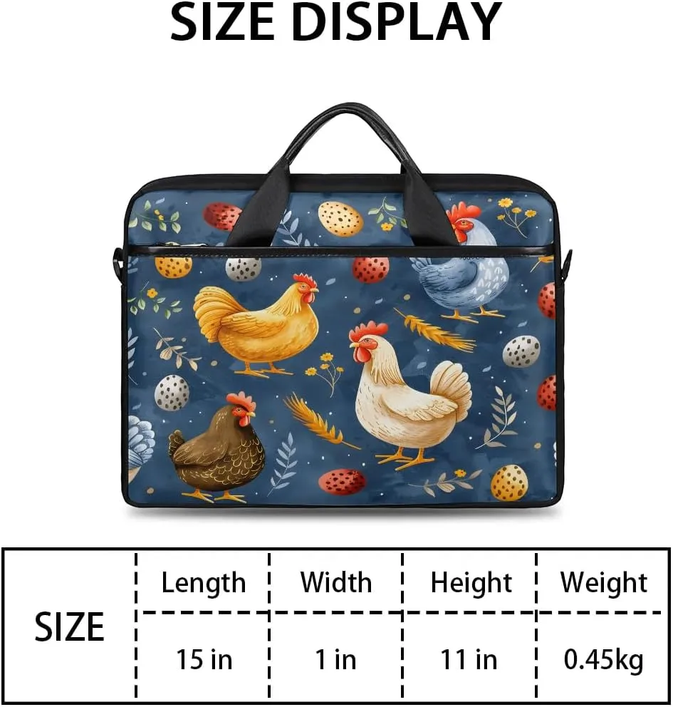 Laptop Shoulder Bag Computer Bag 13-15 Inches Laptop Carrying Case with Shoulder Strap for Women Men