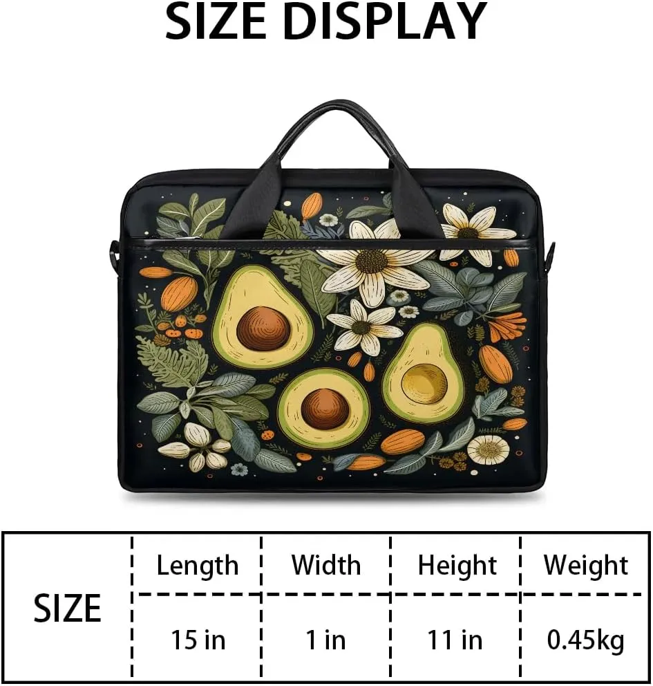 Laptop Shoulder Bag Computer Bag 13-15 Inches Laptop Carrying Case with Shoulder Strap for Women Men