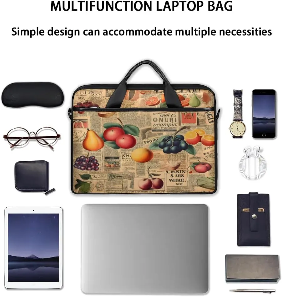 Laptop Shoulder Bag Computer Bag 13-15 Inches Laptop Carrying Case with Shoulder Strap for Women Men