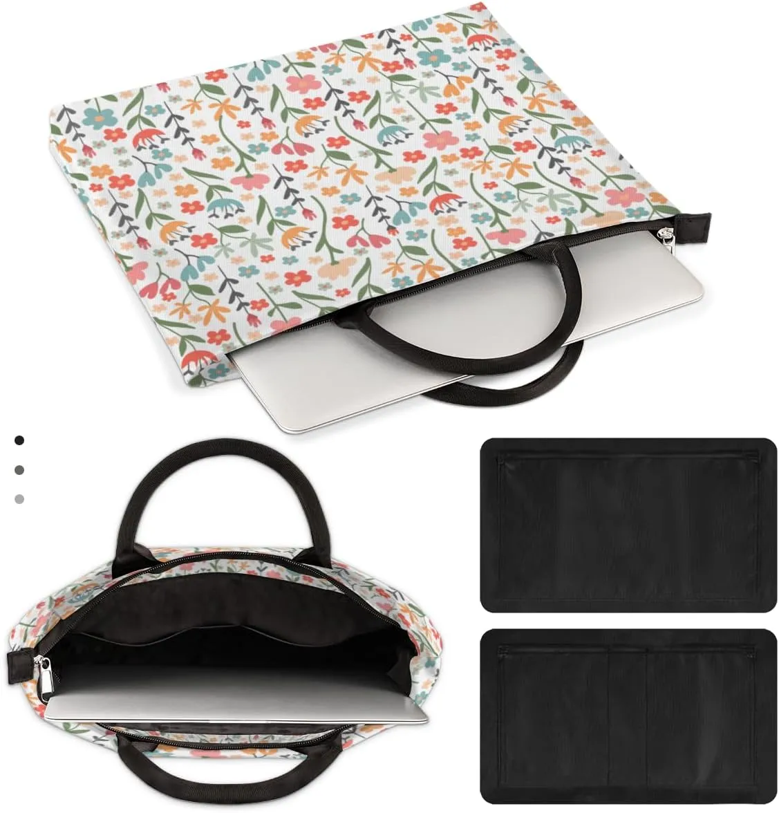 Laptop Sleeve Case for Women Men Laptop Bag Durable Travel Computer Carrying Bag with Handle Accessories Bags