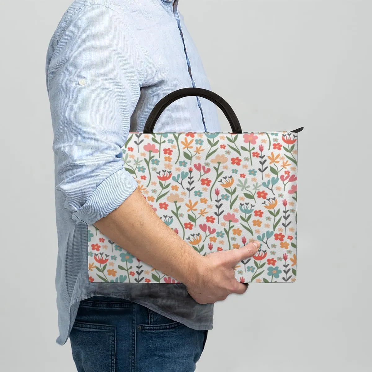 Laptop Sleeve Case for Women Men Laptop Bag Durable Travel Computer Carrying Bag with Handle Accessories Bags