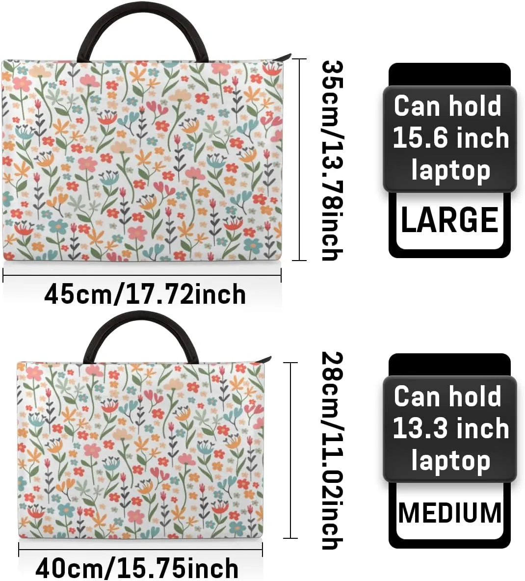 Laptop Sleeve Case for Women Men Laptop Bag Durable Travel Computer Carrying Bag with Handle Accessories Bags