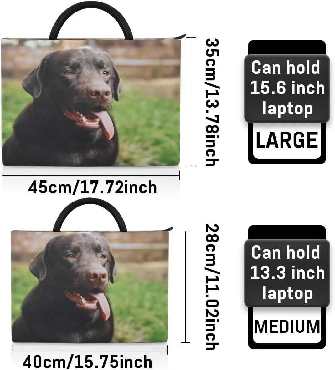 Laptop Sleeve Case for Women Men Laptop Bag Durable Travel Computer Carrying Bag with Handle Accessories Bags