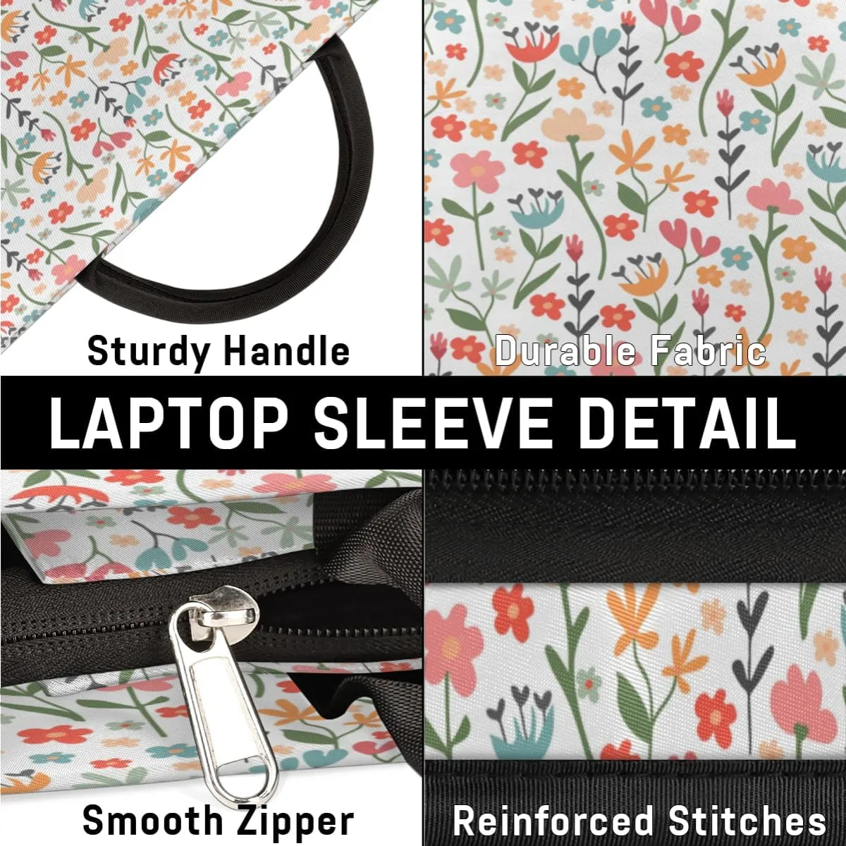 Laptop Sleeve Case for Women Men Laptop Bag Durable Travel Computer Carrying Bag with Handle Accessories Bags
