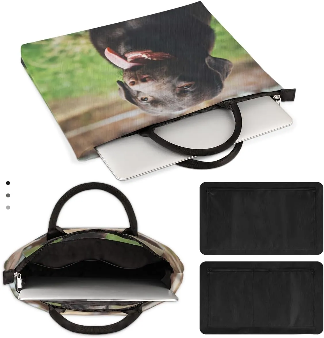 Laptop Sleeve Case for Women Men Laptop Bag Durable Travel Computer Carrying Bag with Handle Accessories Bags