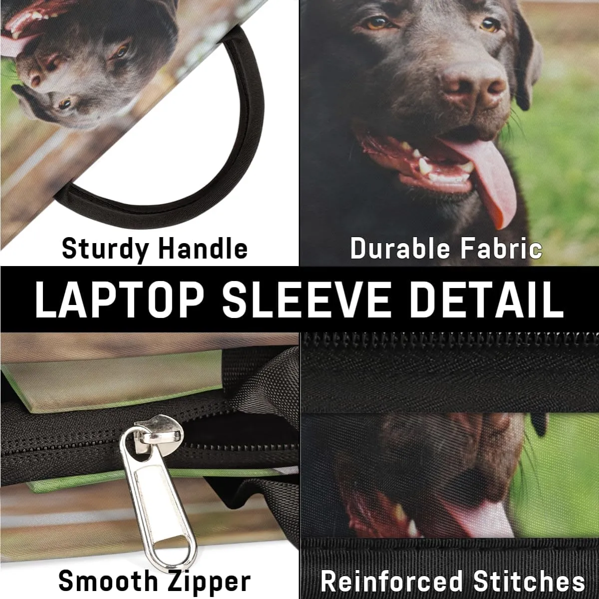 Laptop Sleeve Case for Women Men Laptop Bag Durable Travel Computer Carrying Bag with Handle Accessories Bags