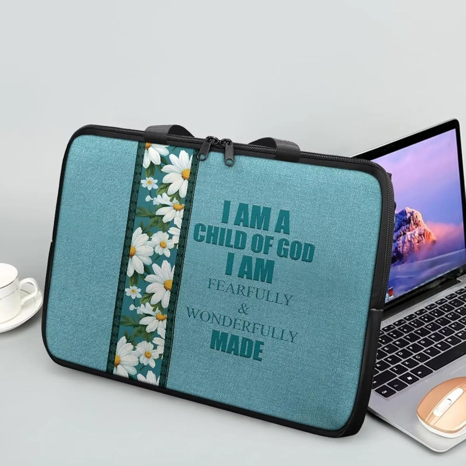 Laptop Sleeve Case Travel Laptop Bag with Handle Waterproof Carrying Briefcase Women Large Capacity Tablet Bag