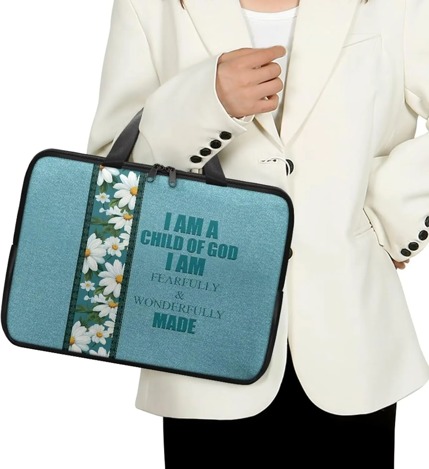 Laptop Sleeve Case Travel Laptop Bag with Handle Waterproof Carrying Briefcase Women Large Capacity Tablet Bag