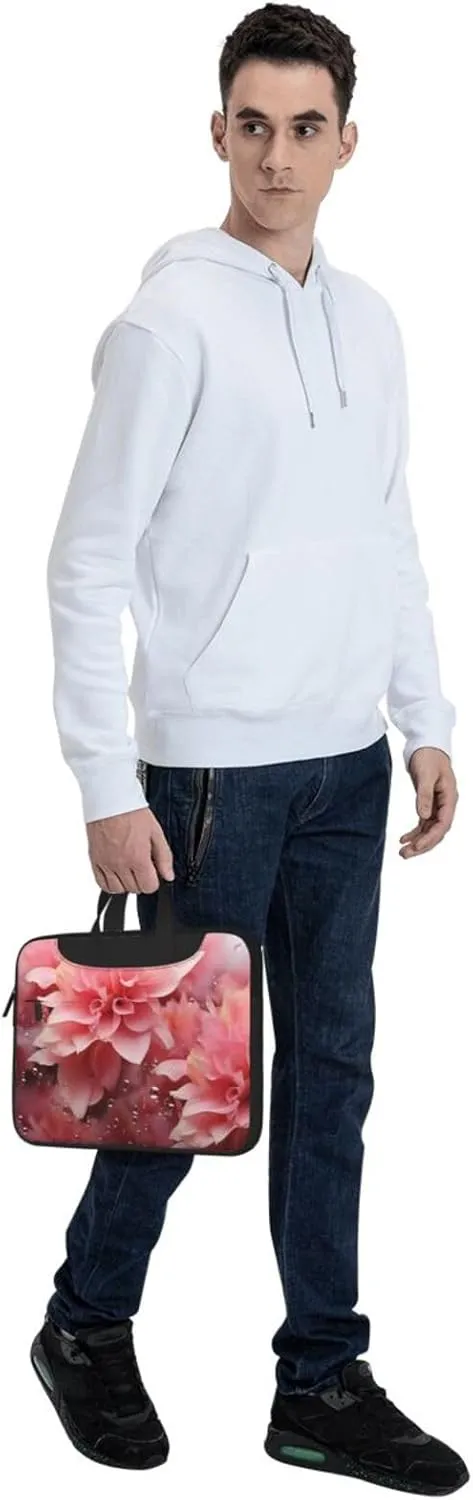 Laptop Tote Bag Men Women Petals Flower Shoulder Laptop Sleeve Briefcase Messenger Computer Bag